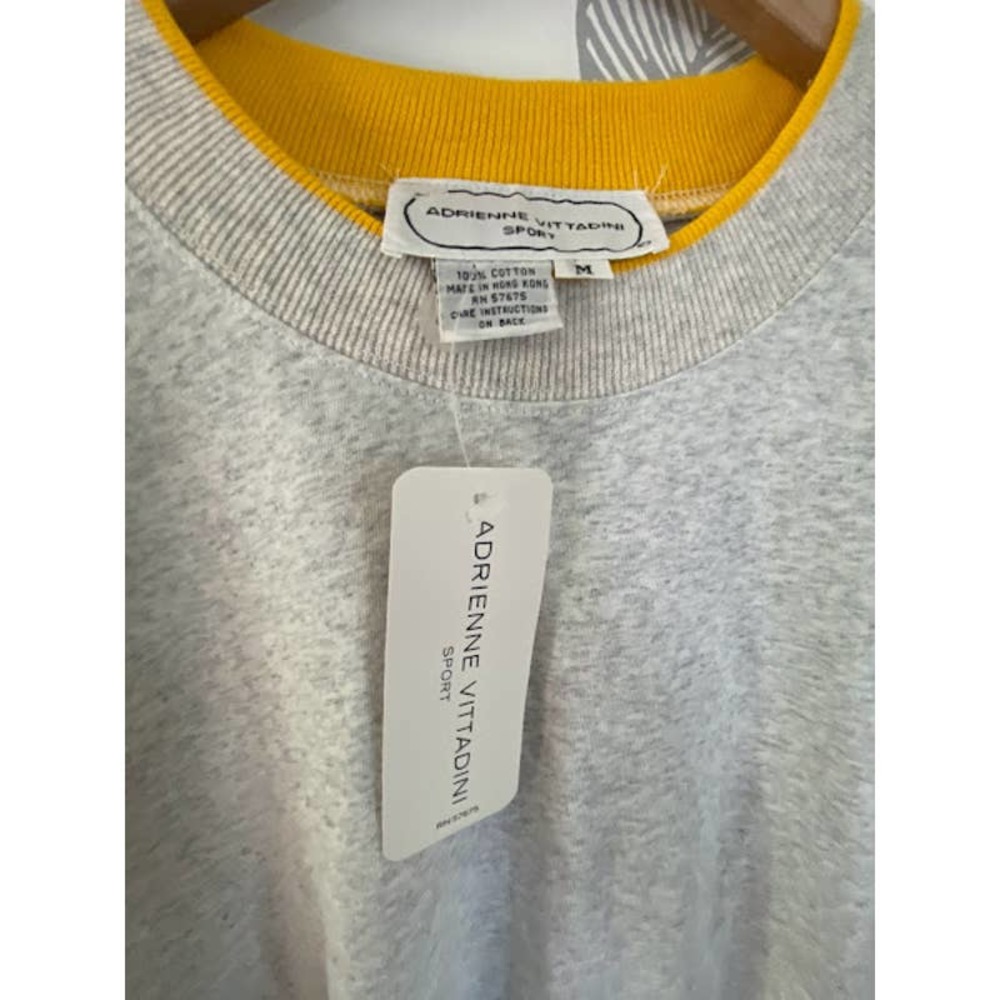 Adrienne Vittadini Sport Gray Polo, NWT, Size M